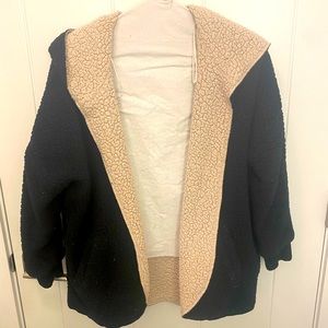 Reversible Low-pile Teddy Cardigan